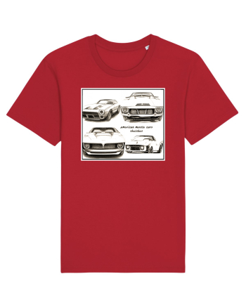 american muscle car Red