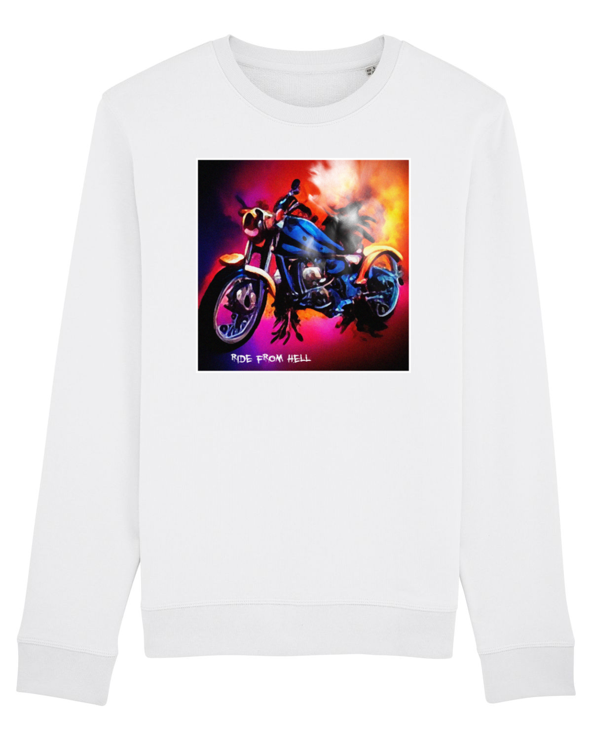 Bluză mânecă lungă Unisex Rise White