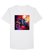 ride from hell Tricou mânecă scurtă guler larg Bărbat Skater