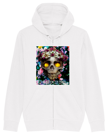 flower skull White