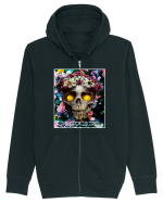 flower skull Hanorac cu fermoar Unisex Connector