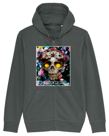 flower skull Anthracite