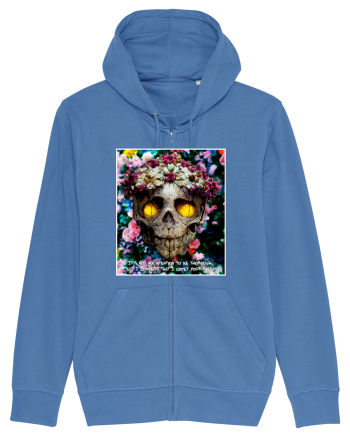flower skull Bright Blue