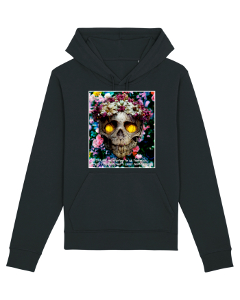 flower skull Black