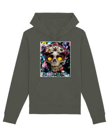 flower skull Khaki