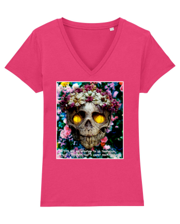 flower skull Raspberry