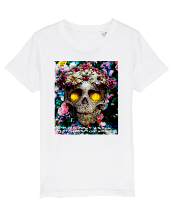 flower skull White
