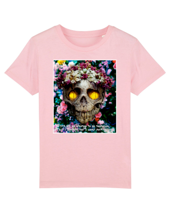 flower skull Cotton Pink