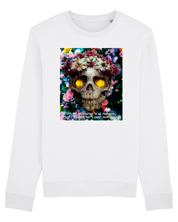 flower skull White