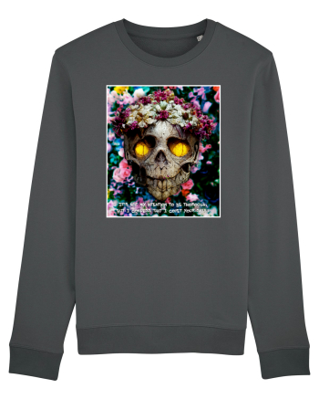 flower skull Anthracite