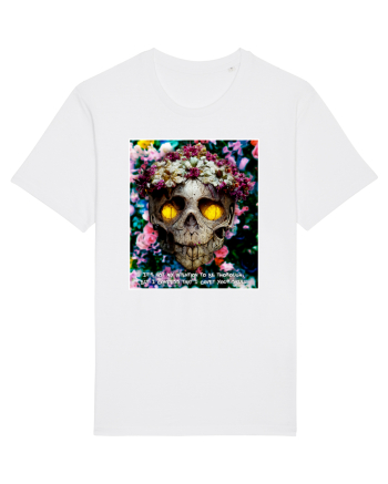 flower skull White