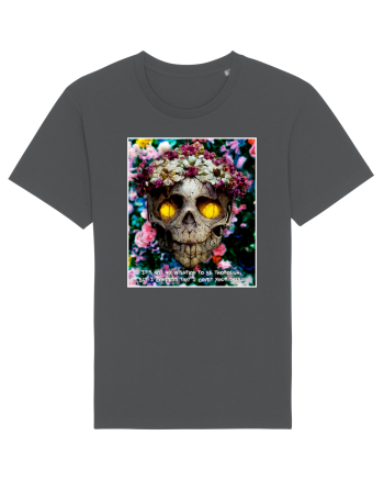 flower skull Anthracite