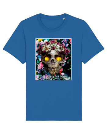 flower skull Royal Blue