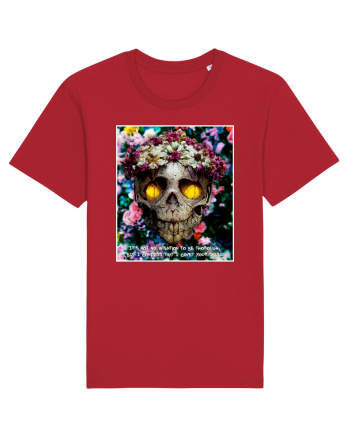 flower skull Red