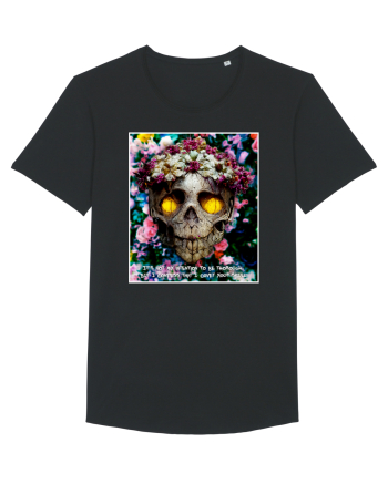flower skull Black