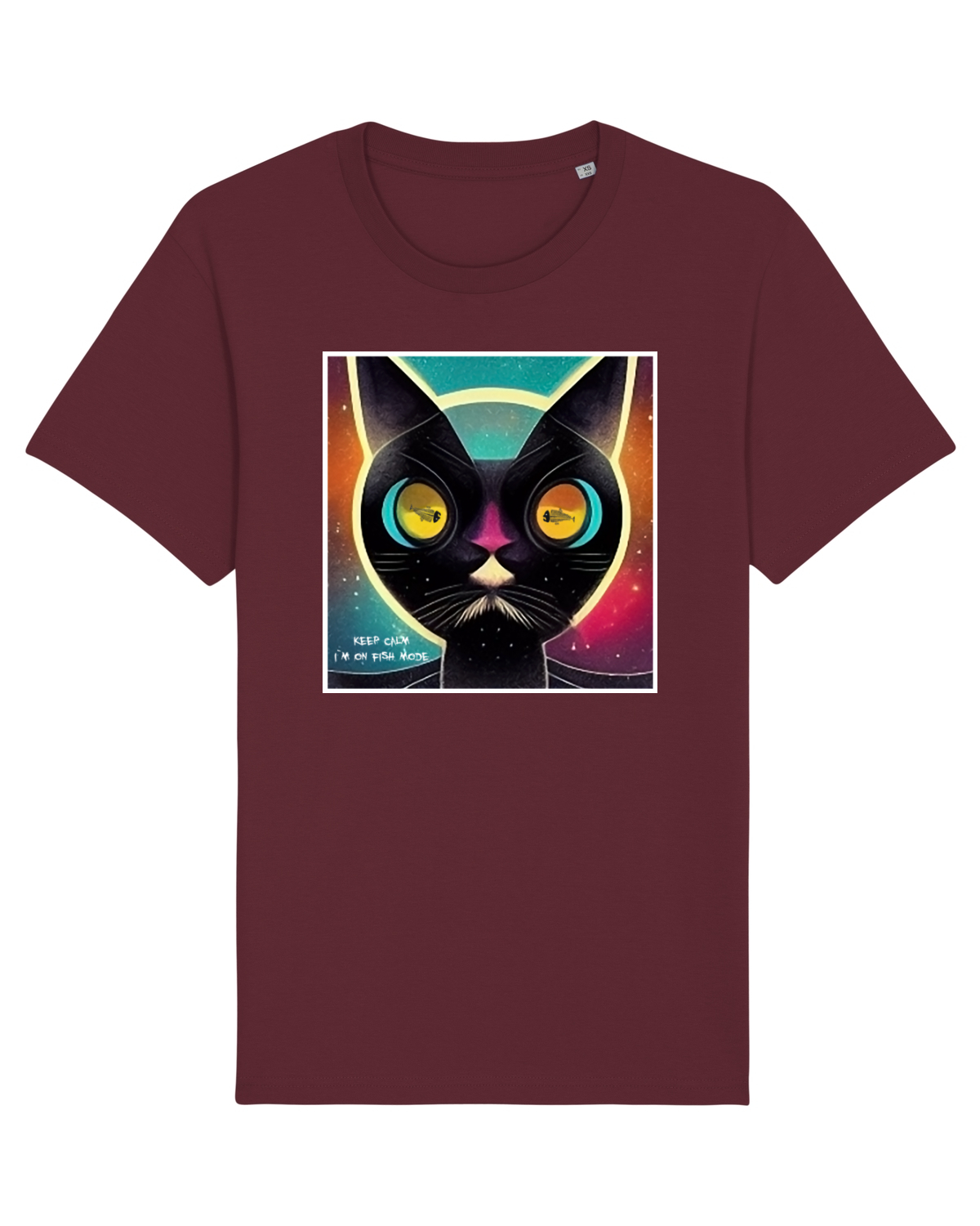 Tricou mânecă scurtă Unisex Rocker Burgundy