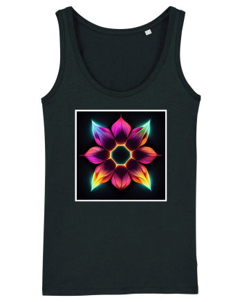 mandala flower Black