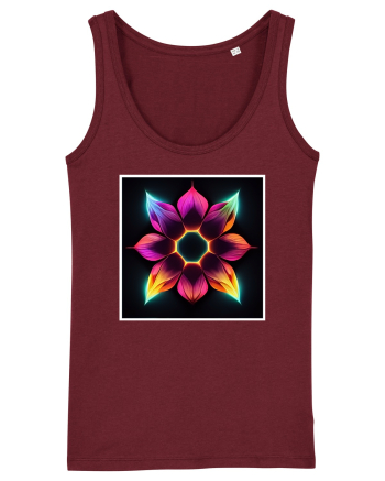 mandala flower Burgundy