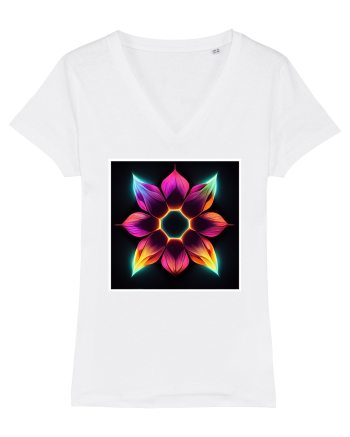 mandala flower White