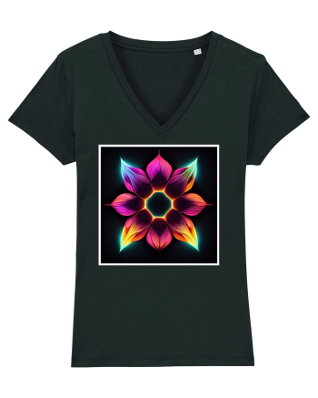 mandala flower Black