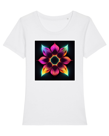 mandala flower White