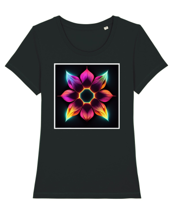 mandala flower Black