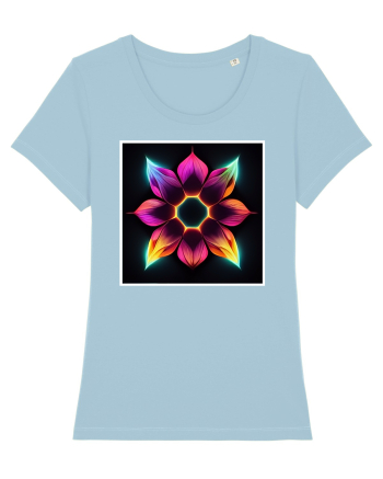 mandala flower Sky Blue