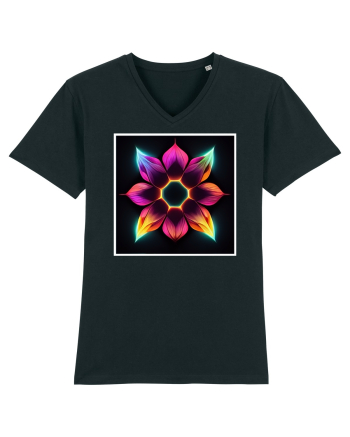 mandala flower Black