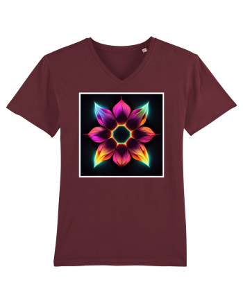 mandala flower Burgundy