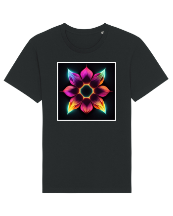 mandala flower Black