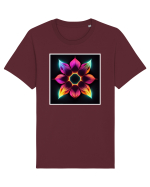 mandala flower Tricou mânecă scurtă Unisex Rocker