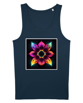 mandala flower Navy