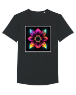 mandala flower Tricou mânecă scurtă guler larg Bărbat Skater