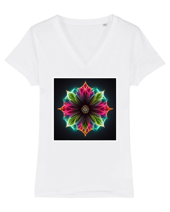 flower mandala  White