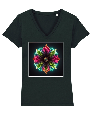 flower mandala  Black