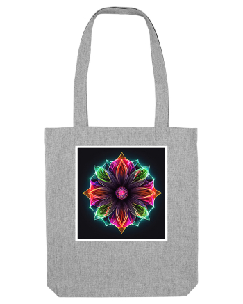 mandala light flower Heather Grey