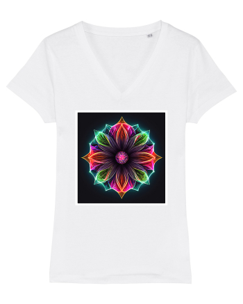mandala light flower White