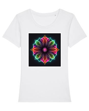 mandala light flower White