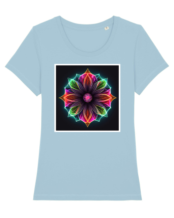 mandala light flower Sky Blue