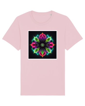 mandala neon light flower Cotton Pink