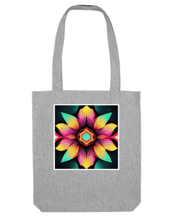 mandala beautiful flower Heather Grey