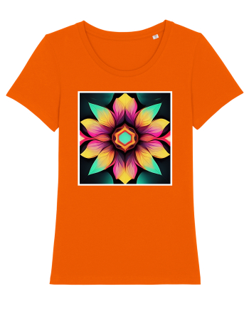 mandala beautiful flower Bright Orange