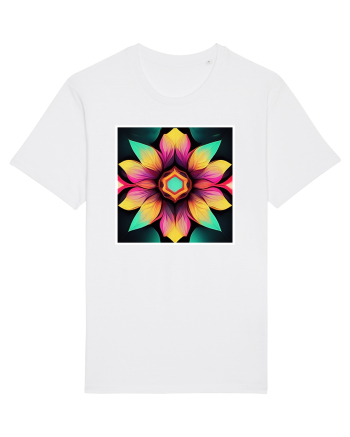 mandala beautiful flower White