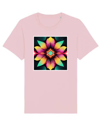mandala beautiful flower Cotton Pink