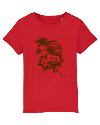 Retro Sunset Tropical Summer Red