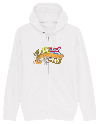 Retro Hippie Love White