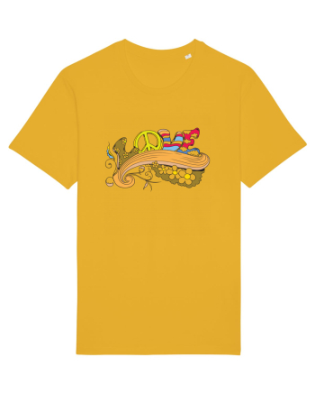 Retro Hippie Love Spectra Yellow