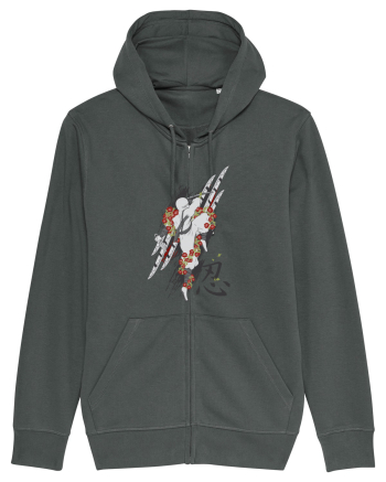 Ninja Flower Art Anthracite