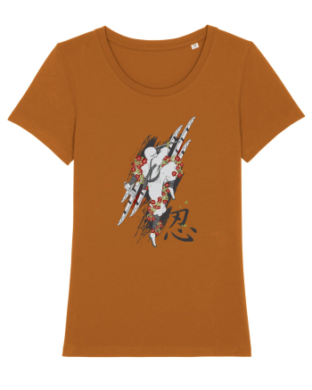 Ninja Flower Art Roasted Orange