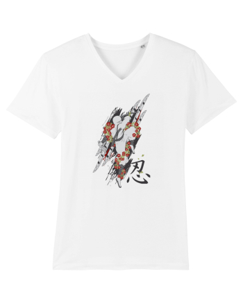 Ninja Flower Art White